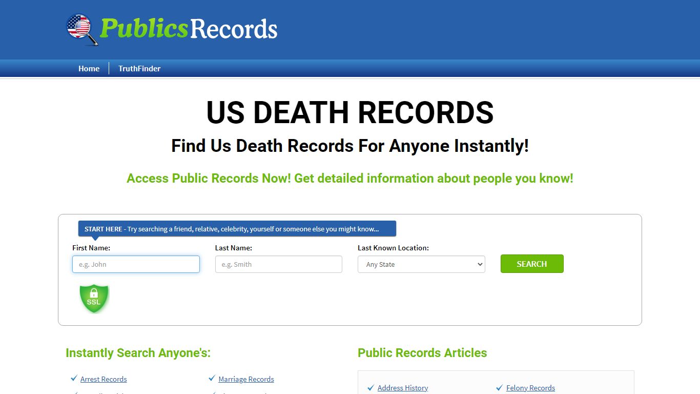 Find Us Death Records For Anyone